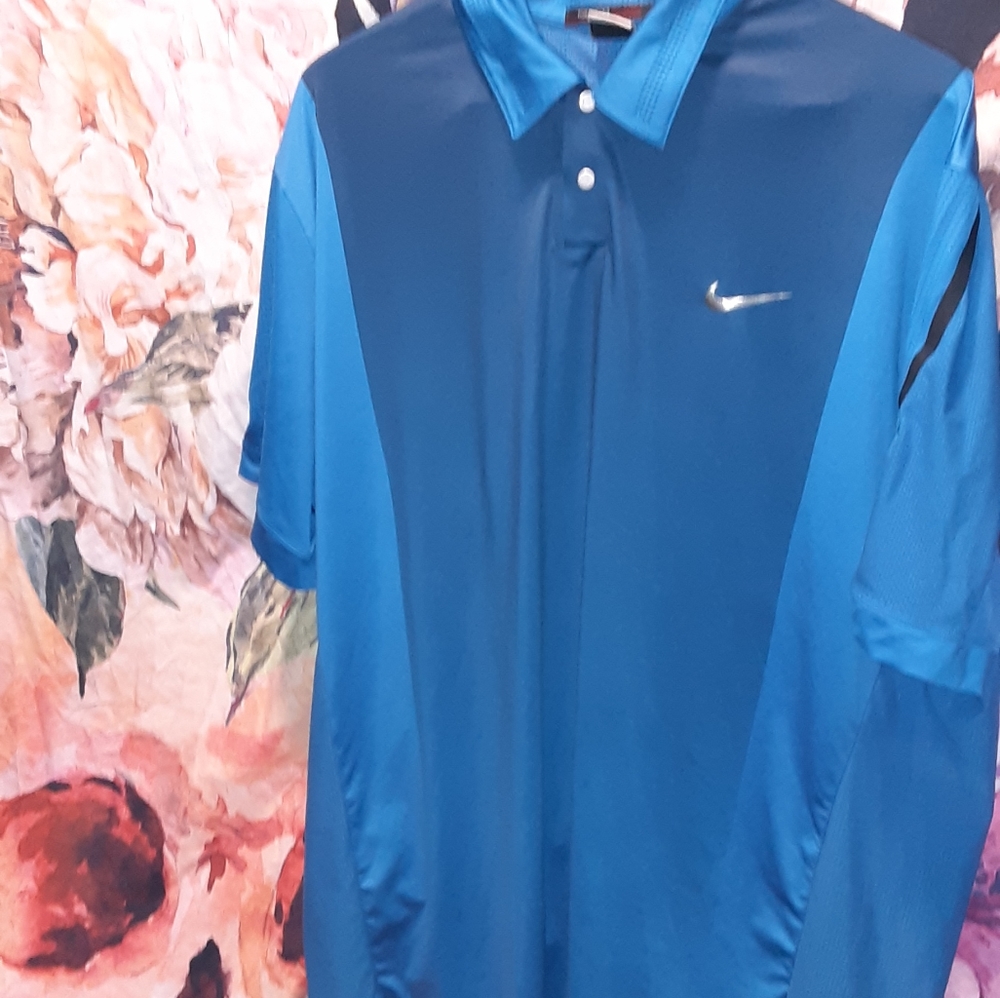 Nike dry fit tiger woods collection men's polo
